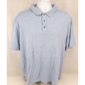 Berkley Jensen Pima Cotton Polo Shirt 2XL Blue Lightweight
